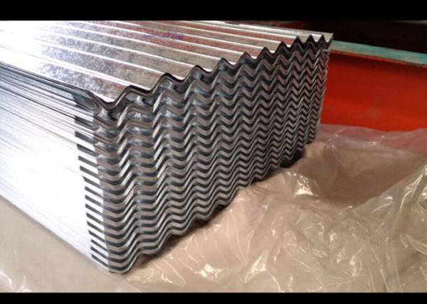 Corrugated Galvanized Steel Sheet , Outer Wall Galvalume Steel Roofing