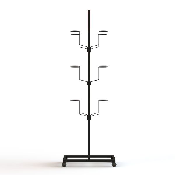 Стеллаж для выставки товаров ПОПА шлема мотоцикла 2 сторон для магазина мотора