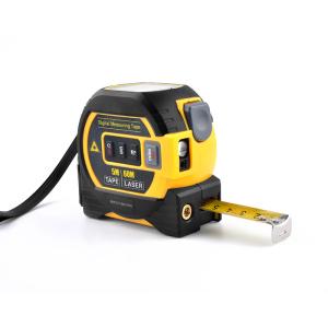 Wintape 3イン 1 レーザー測定ツール 40m デジタル距離メートル 面積/周周計器 自動ロック 5m 鋼テープ 精度測定 DIY & Pro
