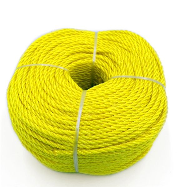 UV Resistant Floating 220m Length Polypropylene Rope - 3 Strand PP Split Film Rope for Marine and Construction