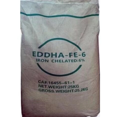 O-O 4,8 Absorción EDDHA FE 6% Fertilizante de quelato de hierro para la condición del suelo PH3-12