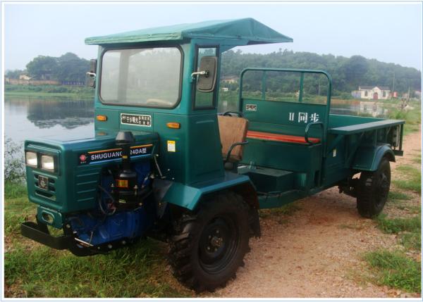 Light Weight Diesel Dump Truck , 4WD 2 Ton Dump Truck For Oil Palm Plantation