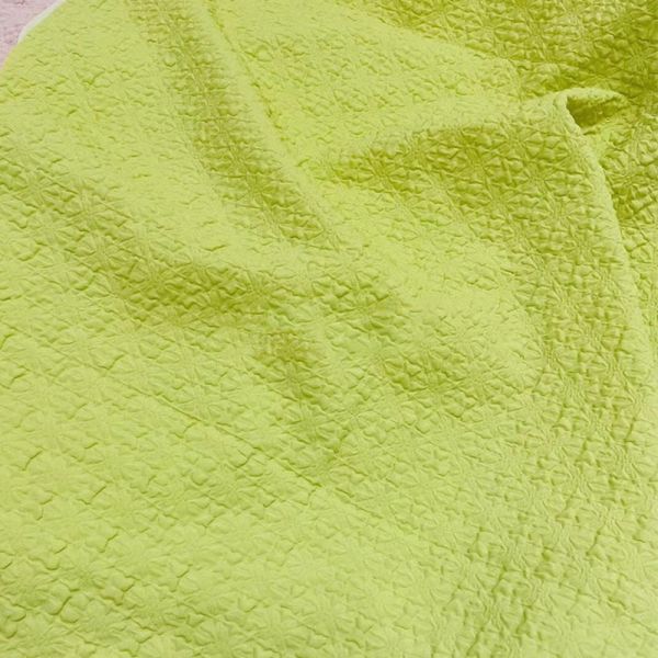 Seersucker Embossing 57 inch Polyester Jacquard Fabric For Dress Abrasion Resistant