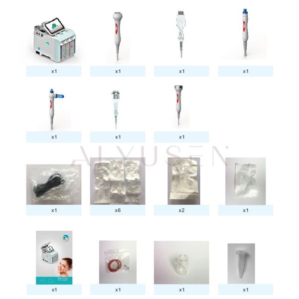 Спа машины красоты гидры воды кожа кислорода лицевого очищая затягивая 6 в 1