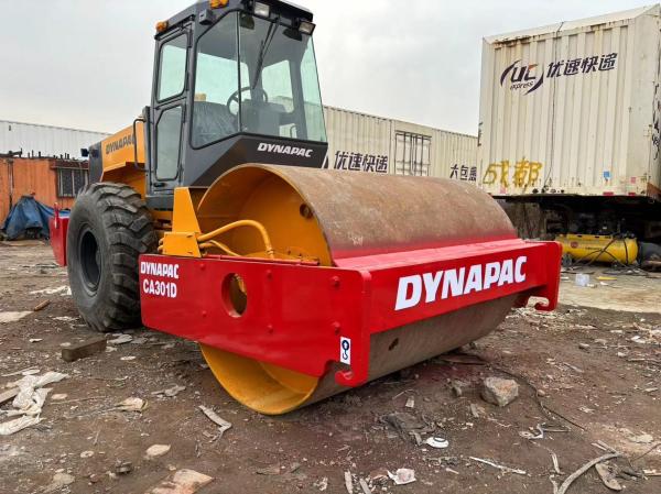 Used Road Roller Dynapac CA301D CA30D CA25D 2018 Single Double Drum with CHANGFA Engine