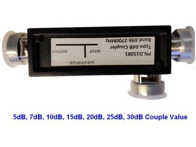 5G High Power Dual Directional Coupler DIN Female Connector 698-3800MHz Frequency