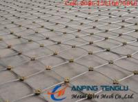 Corde Mesh With Square Openings Decoration d'acier inoxydable et utilisation de sécurité