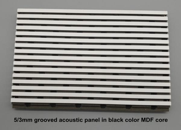 5/3mm Woodgrain MDF Laminate Grooved Acoustic Panel Wall Soundproof Board