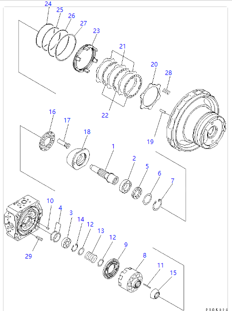 706-7G-11290 706-7G-11291 Масляный уплотнитель для коммацу экскаватора путевого двигателя и главного насоса PC100L PC150 PC200 PC200CA PC200SC