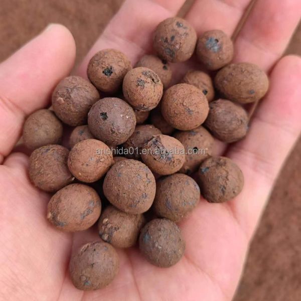 LECA Clay Balls Hydroponics Expanded Clay Pebbles 50L Bag Bulk Density 250-450kg/M3