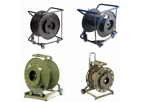 Черный вьюрок оптического волокна руки цвета, вьюрок кабеля волокна 500 м к длине 1000м