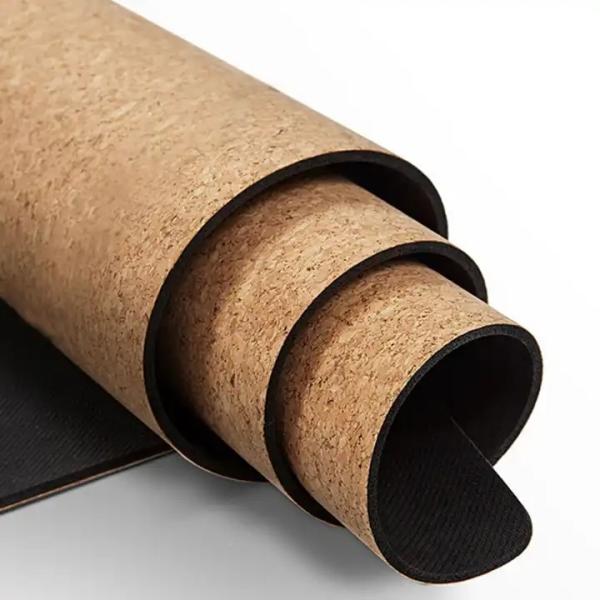 Extra Wide Round Custom Logo Eco Friendly Nonslip Fitness Exercise Custom Design Cork Yoga Mat