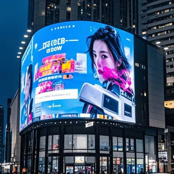 Outdoor P5 P6 Curved Display Shopping Center Advertising High Brightness LED Screen Waterproof LED Billboard Giant LED Screen Outdoor