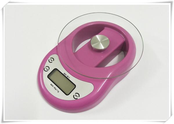 High Precision Tempered Glass Digital Scale Timer Function For Baking / Cooking