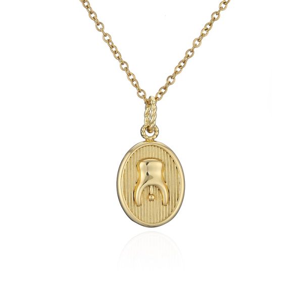 24K Vintage Coin Pendant Necklace