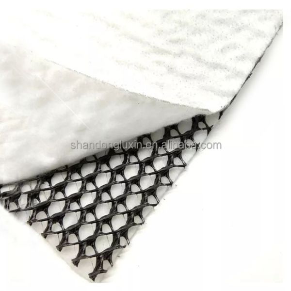 Дренаж дождевых вод 3d Пластиковые геокомпозитные канализационные сети для промышленных тоннелей или плотин