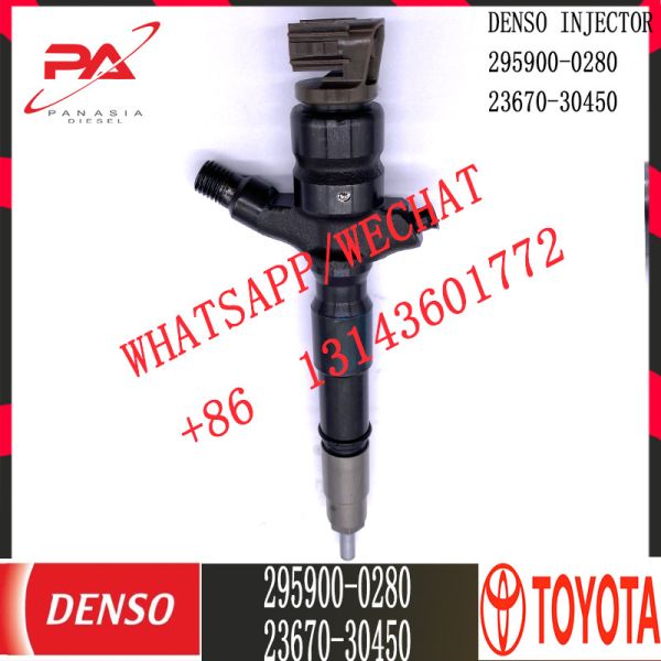 Diesel Truck Common Rail Injector 295900-0280 For Toyota 23670-30450
