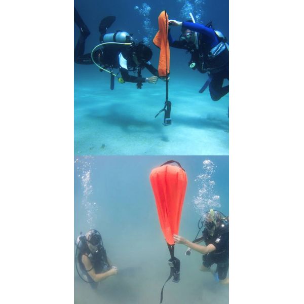 Спасательный подъемник с отражающей лентой для подводного плавания