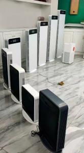 Purificador estando HEPA 400M3/H de controle remoto do ar do assoalho fixado na