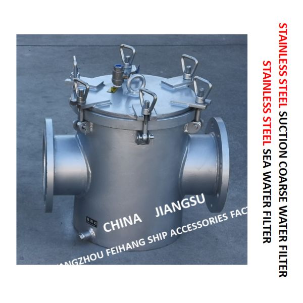Filtre importé d'eau de mer d'acier inoxydable pour le modèle matériel en vrac AS150 Cb/T497-2012 d'eau de mer