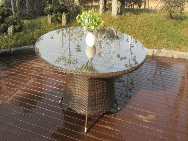 Rattan Garden Dining Sets , Indoor / Outdoor Resin Wicker Furniture Sets
