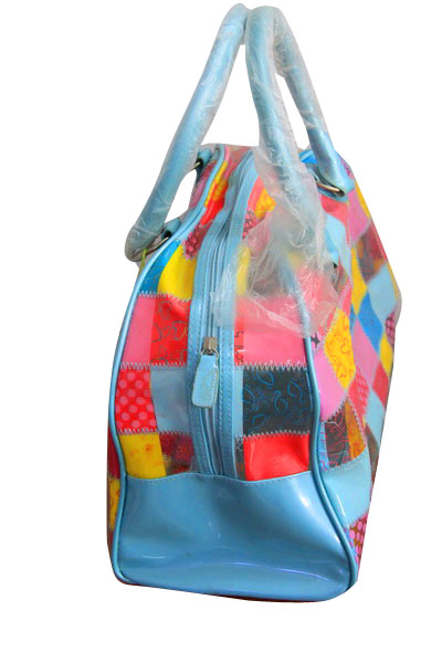 Recyclable Fashion PVC Reusable Fabric Carrier Bags For Suppermarket Shopping