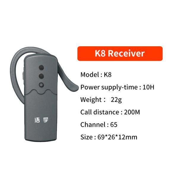 High-definition sound quality K8 audio headset with competive price