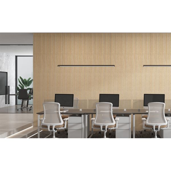 OEM Eco-Friendly Soundproof Wooden Acoustic Slat Wall Panel with 21mm Thickness for Music Room Studio
