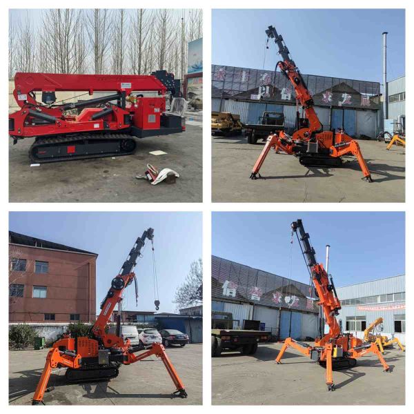 2T 8T 15T Wireless Remote Control EW Mini Small Battery Powered Spider Crawler Crane 2T 8T 15T Wireless Remote Control EW Mini Small Battery Powered Spider Crawler Crane 2T 8T 15T Wireless Remote Control EW Mini Малый батарейный кран для полёта пауками