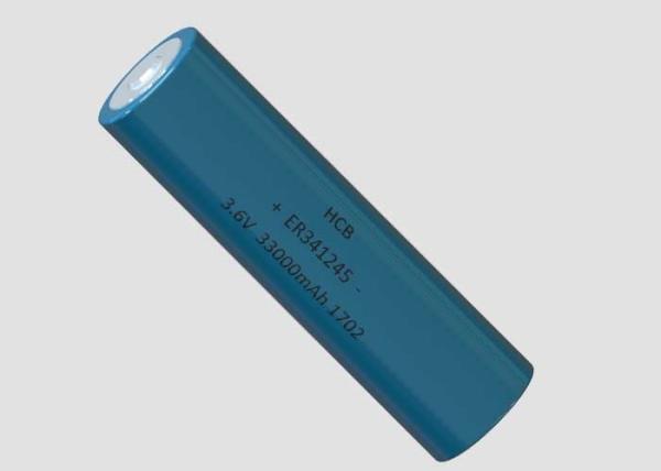 High Energy Bobbin Li-SOCl2 Battery ER341245 800mA Peak Pulsing Current Non-rechargeable NB IOT LORA GSM