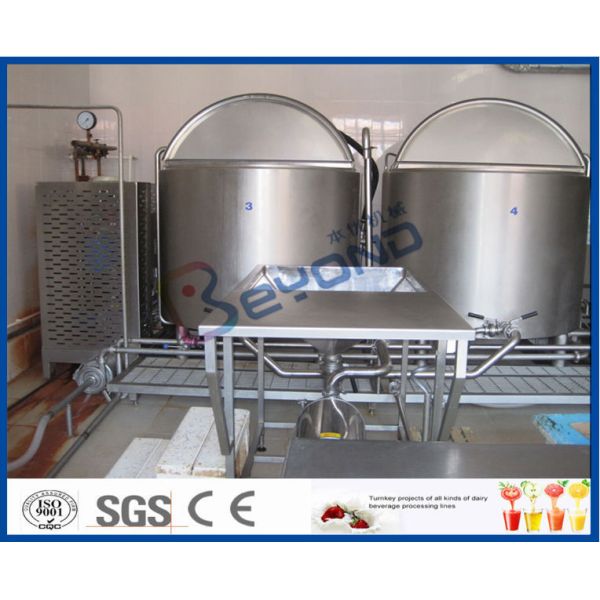 Automatic Control Ice Cream Processing Equipment 380V 50hz 1 Year Warranty