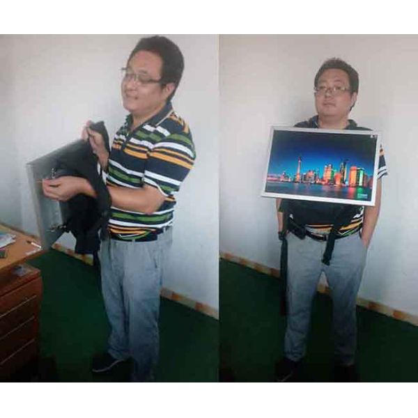 Commercial LCD Display 1000 Nits Wearable Digital Signage TV Backpacks For Street Promotion