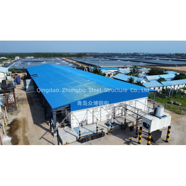 High Strength Steel Structure Workshop Frameworks EPS Fiberglass Rockwool PU Cladding