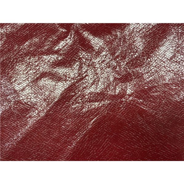 Shining Snake Skin Embossed Pu Leather 0.65mm Thickness For Ladies Jacket / Dress