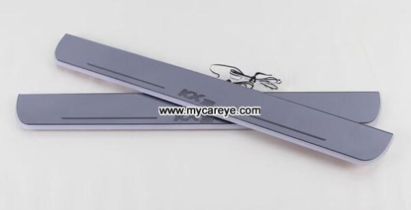 Kia KX3 Car accessory stainless steel scuff plate door sill plate light LED