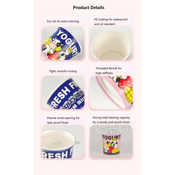 500 pieces per box Disposable bowl food-grade paper material suitable for hot and cold food