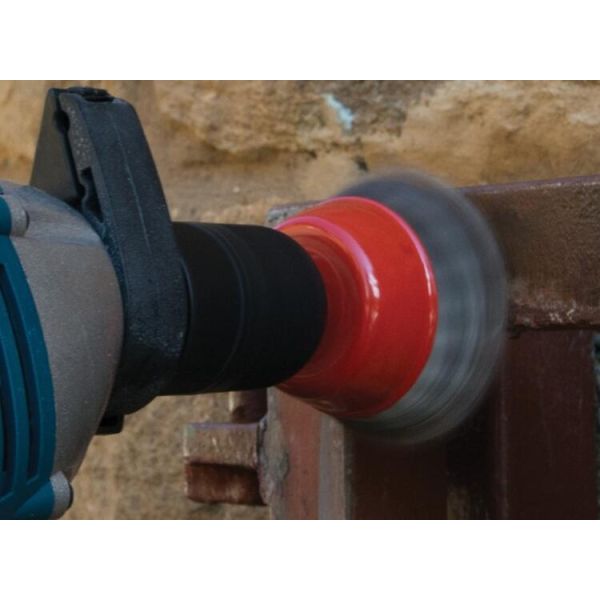 3 Inch Knotted Wire Cup Brush with 6mm Shank for Paint Removal