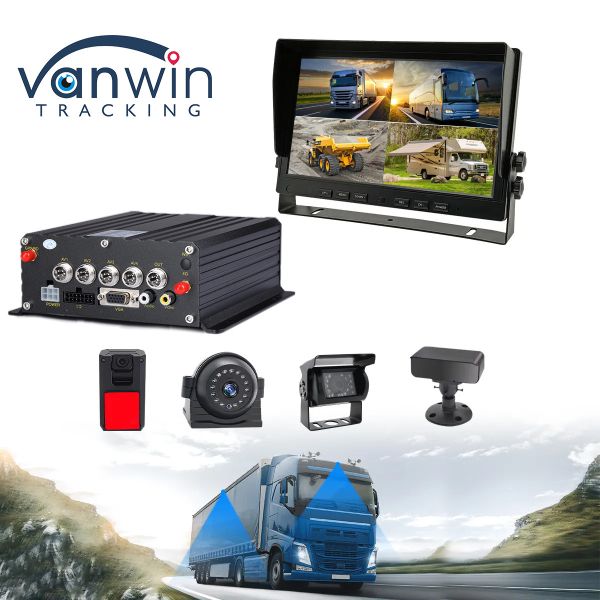 4CH 1080P H.265 SD-карта Мобильный DVR GPS-трекер для автомобильного прибора записи
