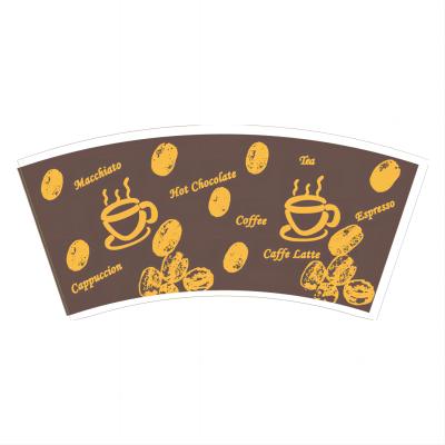 Printing PE Coated Paper Cup Fan for Hot and Cold Drinks Custom Design and Customizable Food Grade Customizable