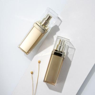 30ml Empty Acrylic Square Airless Pump Bottle For Cream Lotion Serum Foundation