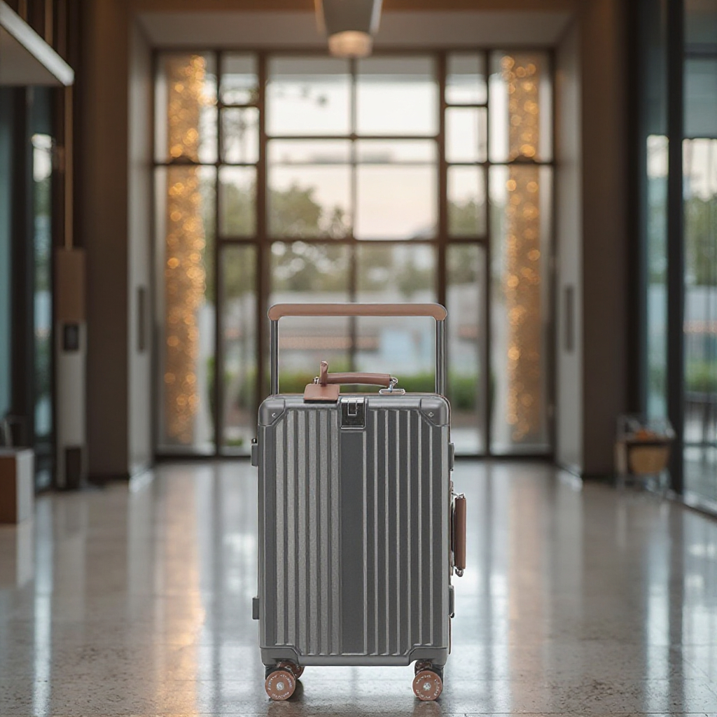 Unisex Large Trolley Case Suitcase Aluminum Frame Durable PC Material TSA Full Travel Luggage Set Fashionable Spinner Outdoors