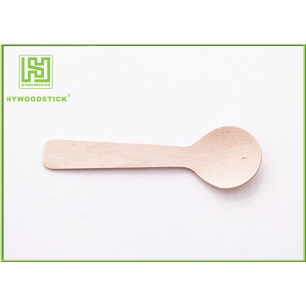 Eco Friendly Cutlery Cutlery Red Heart Printing 110mm Disposable Dessert Spoons Included