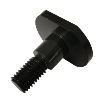 Piezas de torneado y fresado CNC de metales con acabado anodizado negro