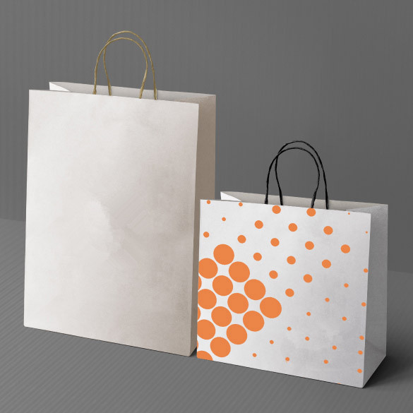 environment kraft paper shopping bags