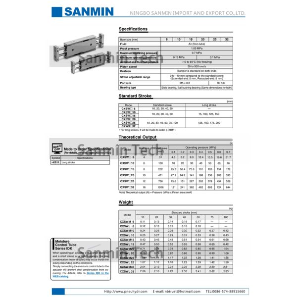 КССВ удваивают штангу/двойной цилиндр воздуха штанги пневматический без автоматического переключателя 1.05МПа
