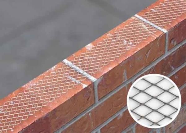 Galvanized Steel Brick Reinforcement Mesh 15x25mm Diamond Hole