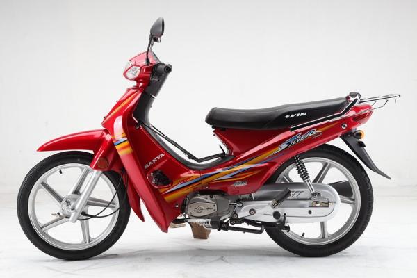 Red Color Super Cub Bike Single Cylinder Anti - Skid Tire Low Energy Consumption