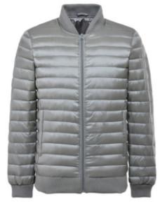 Breathable Mens Winter Puffer Coats For Outdoor ,  Lightweight Mens Down Bomber
