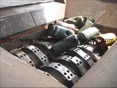 Controlo automático do PLC da retalhadora do eixo do dobro do cilindro de gás para os metais Waste