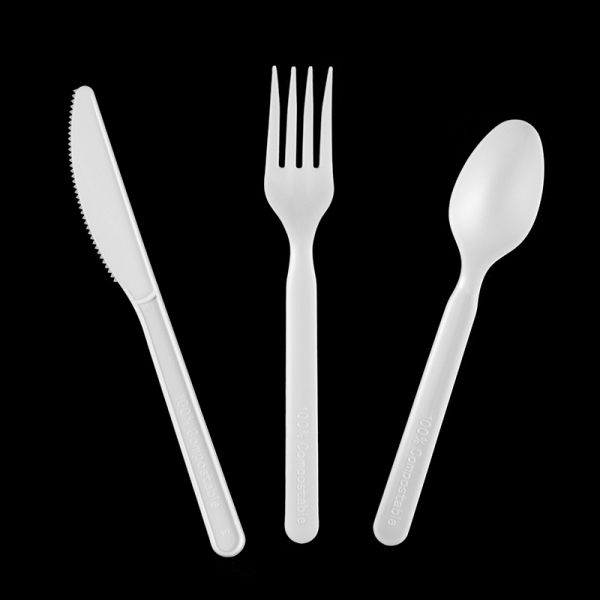 Convenient and Eco-Friendly CPLA Cutlery Set for Everyday in Restaurants